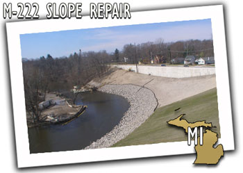 Michigan Department of Transportation M-222 Slope Repair
