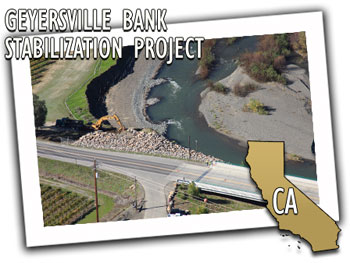 California Department of Transportation Geyersville Bank Stabilization Project